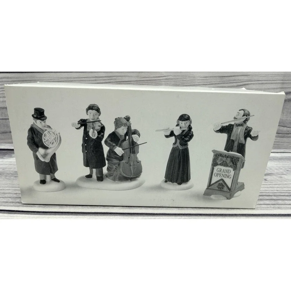 DEPT 56 HERITAGE VILLAGE COLLECTION CHAMBER ORCHESTRA - SET OF‎ 4 - RETIRED